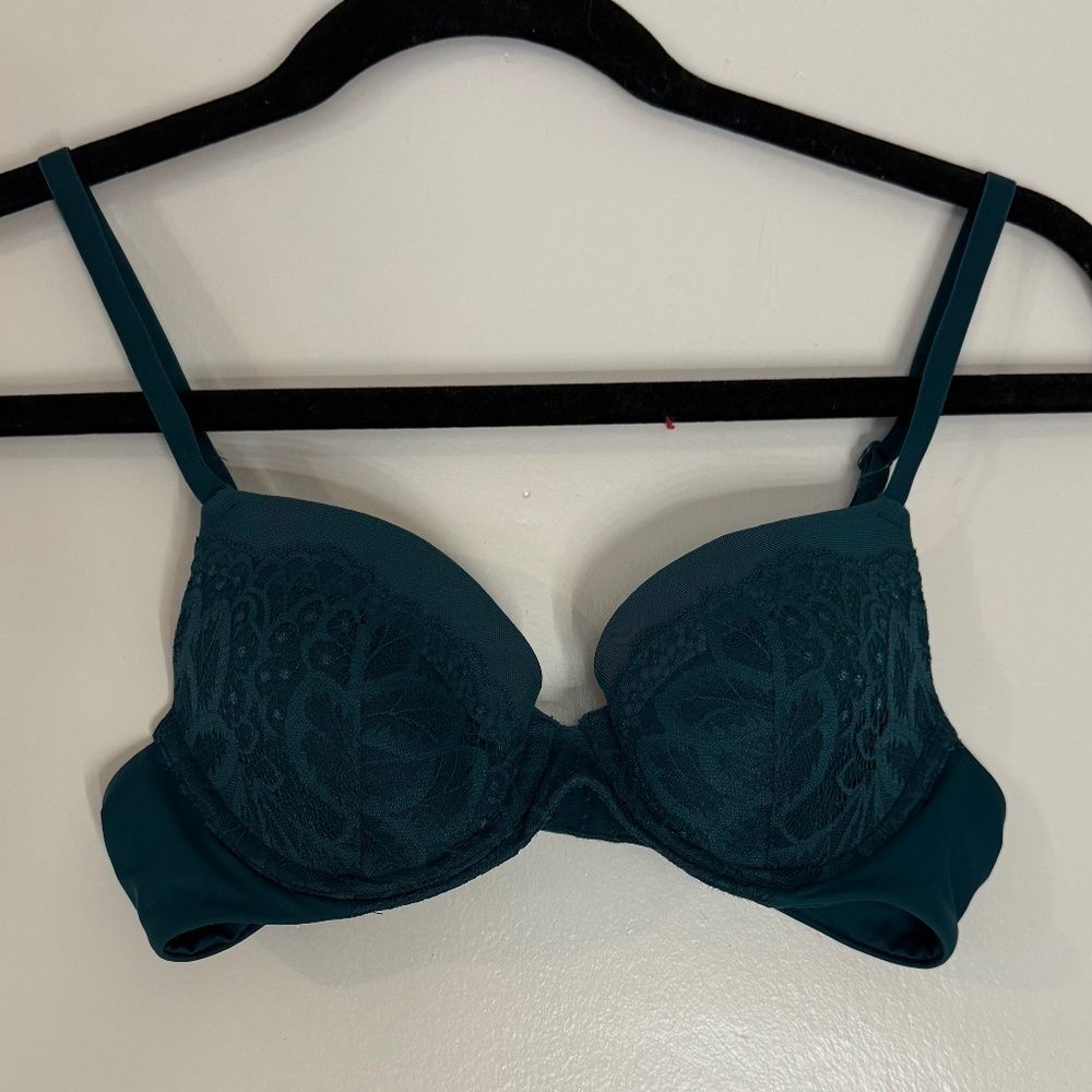 Teal Auden Lace Bra